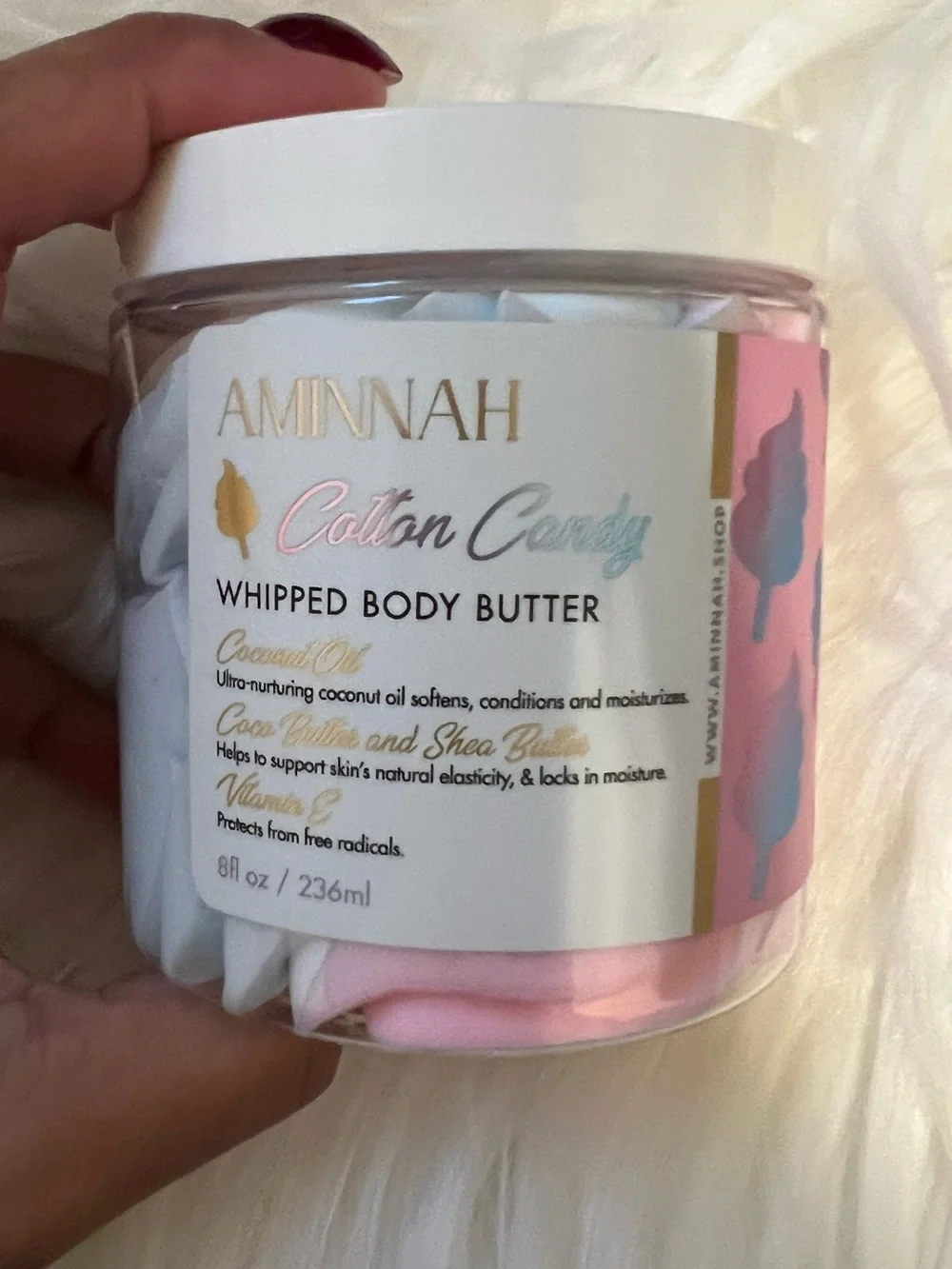 NWT Aminnah Cotton Candy Whipped Body Butter retails $38.00 USD each